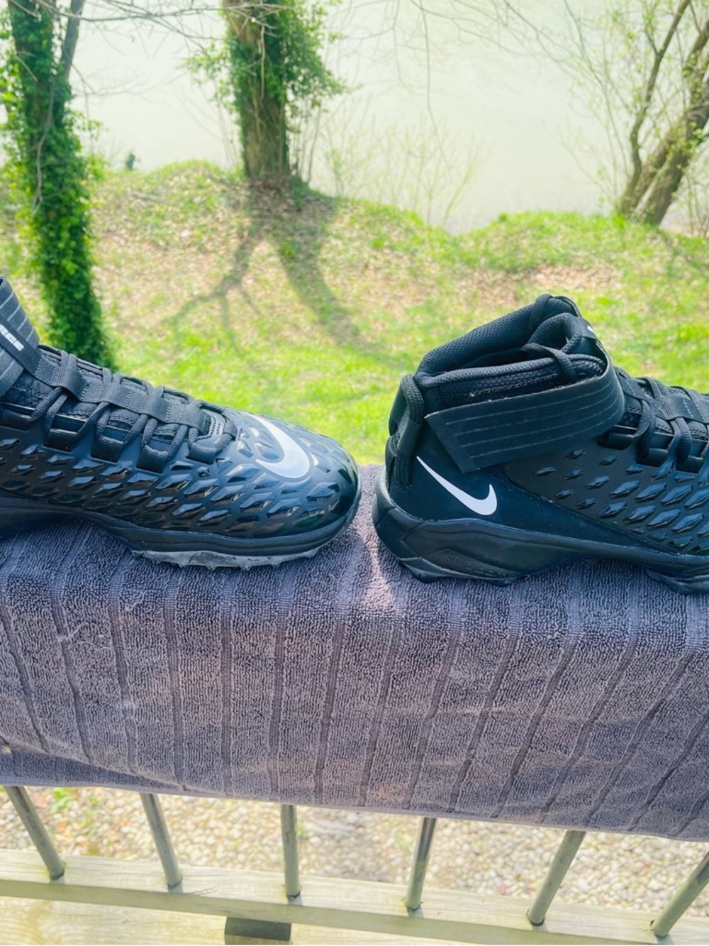 Mens 14 Nike Force Savage Pro 2 Shark Black Football Cleats BV5448-001 New - Picture 3 of 10